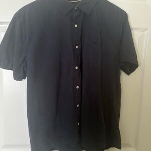 Signature Dark Blue Casual Button Down Shirt